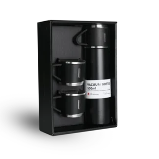 Black-Vacuum-Flask-Gift-Set-Bottle-with-3-Cups-corporate-gift-sgegs-01