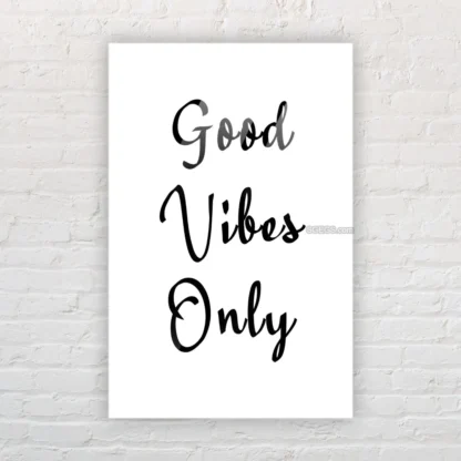 Quote good vibes only 03 acrylic