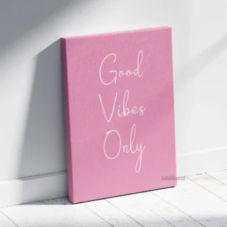 Quote good vibes only 05 canvas