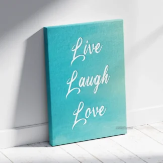 Quote live laugh love 01 canvas