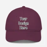 Customized Baseball Cap Maroon, Print Your Design Photo Name Logo, Personalized Gift Birthday Anniversary Husband Wife Boyfriend Girlfriend Friends