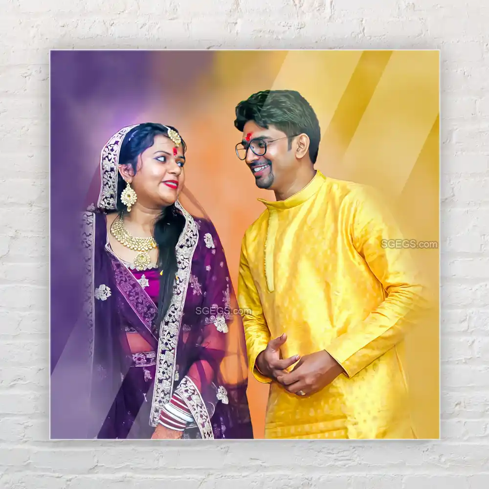Customized Digital Painting on Acrylic | Personalized Acrylic Photo | Unique Gift for Friend Husband Wife Boyfriend Girlfriend Family