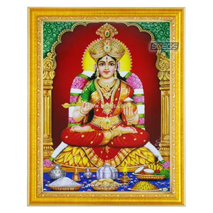Goddess Annapoorna Photo Frame, HD Picture Frame, Religious Framed Poster