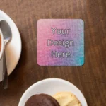 Customized MDF Coaster Square, Print Your design Photo Name Logo, Personalized Gift Birthday Anniversary Husband Wife Boyfriend Girlfriend Friends