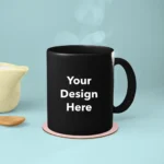 Customized Black Mug | Print Your Design Photo Name Logo | Personalized Coffee Mug | Gift Birthday Anniversary Any Occasion