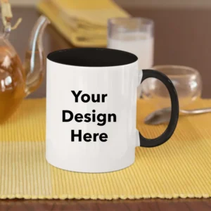 Customized Black Color Mug | Print Your Design Photo Name Logo | Personalized Coffee Mug | Gift Birthday Anniversary Any Occasion