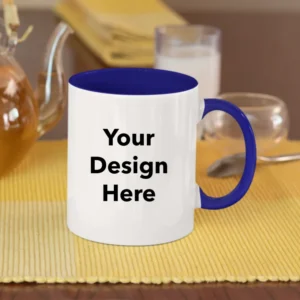 Customized Dark Blue Color Mug | Print Your Design Photo Name Logo | Personalized Coffee Mug | Gift Birthday Anniversary Any Occasion