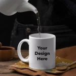 Customized White Mug | Print Your Design Photo Name Logo | Personalized Coffee Mug | Gift Birthday Anniversary Any Occasion