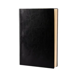Black A5 Diary with Soft touch PU Cover 01 SGEGS