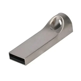 Satin Metal Round Pendrive, Customized Pen Drives