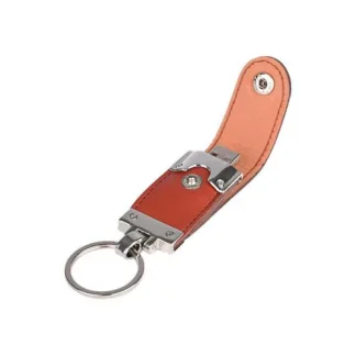 76 Brown Leather Key Ring Pendrive_SGEGS