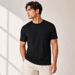 Black Men's Supima Cotton T-Shirt | Regular Fit | zinotch