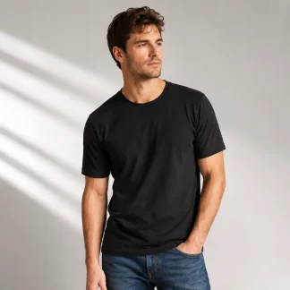 Black Unisex Plain T-shirt zinotch SGEGS