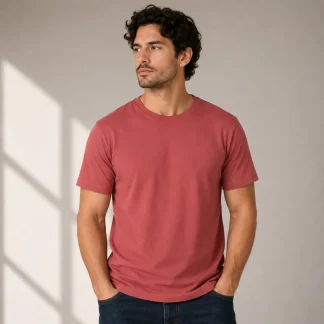 Coral Unisex Plain T-shirt zinotch SGEGS