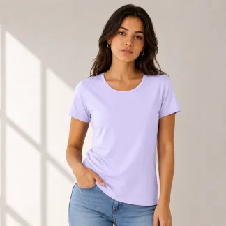 Lavender Womens Plain T-shirt zinotch SGEGS