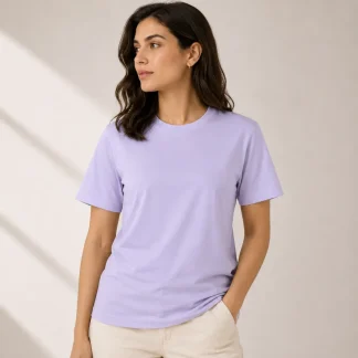 Lavender Women's Supima Cotton T-Shirt | Regular Fit | zinotch