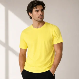 New Yellow Unisex Plain T-shirt zinotch SGEGS