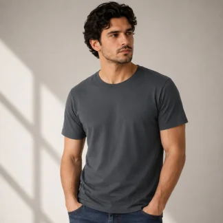 Steel Grey Unisex Plain T-shirt zinotch SGEGS