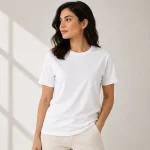 White Women's Supima Cotton T-Shirt | Regular Fit | zinotch