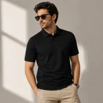 Black Men's Polo T-Shirt | Regular Fit | zinotch