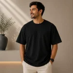 Black Oversized Plain T-Shirt | Unisex | zinotch