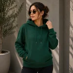 Bottle Green Women's Hoodie | Hooded Sweatshirt | Regular Fit | zinotch