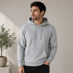 Grey Melange Men's Hoodie | Hooded Sweatshirt | Regular Fit | zinotch