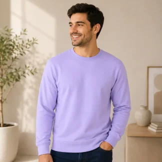 Lavender Mens Plain Sweatshirt zinotch SGEGS