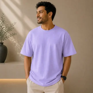 Lavender Plain Oversized T-shirt Unisex zinotch SGEGS