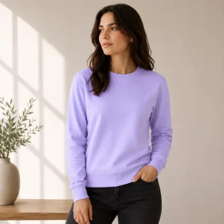 Lavender Womens Plain Sweatshirt zinotch SGEGS