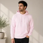 Light Baby Pink Men's Hoodie | Hooded Sweatshirt | Regular Fit | zinotch