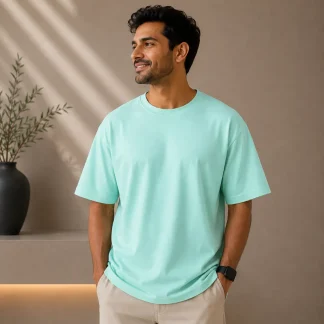 Mint Plain Oversized T-shirt Unisex zinotch SGEGS