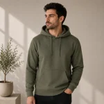 Olive Green Men's Hoodie | Hooded Sweatshirt | Regular Fit | zinotch