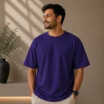 Purple Oversized Plain T-Shirt | Unisex | zinotch