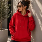 Red Women's Hoodie | Hooded Sweatshirt | Regular Fit | zinotch