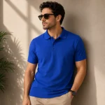 Royal Blue Men's Polo T-Shirt | Regular Fit | zinotch