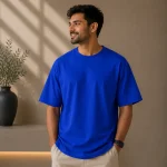 Royal Blue Oversized Plain T-Shirt | Unisex | zinotch