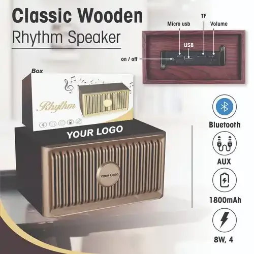 SPEAKER 01 Classic Wooden Rhythm Speaker